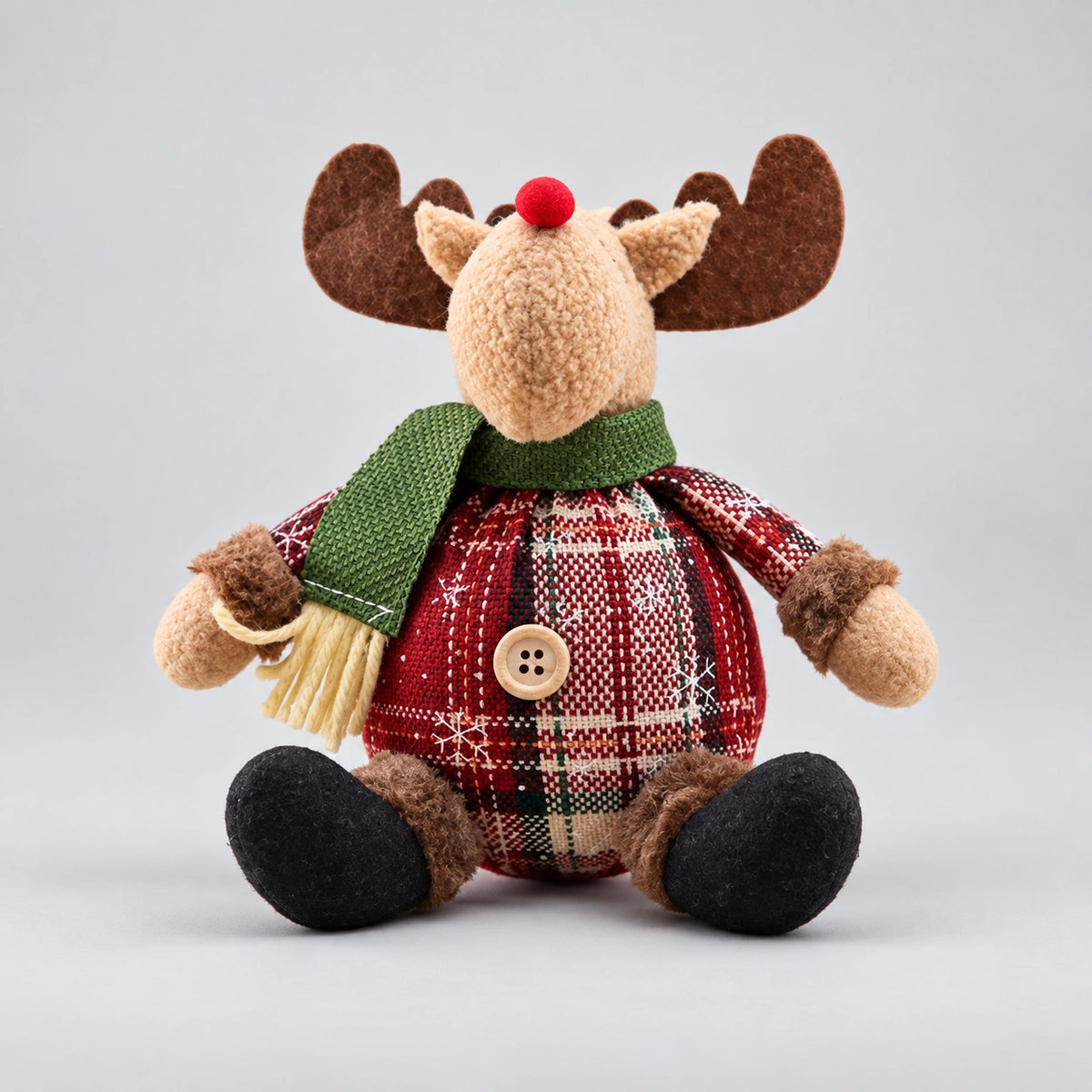 Boneco de Pelúcia Natalino para Decoração de Festa e Ambiente Lenogue