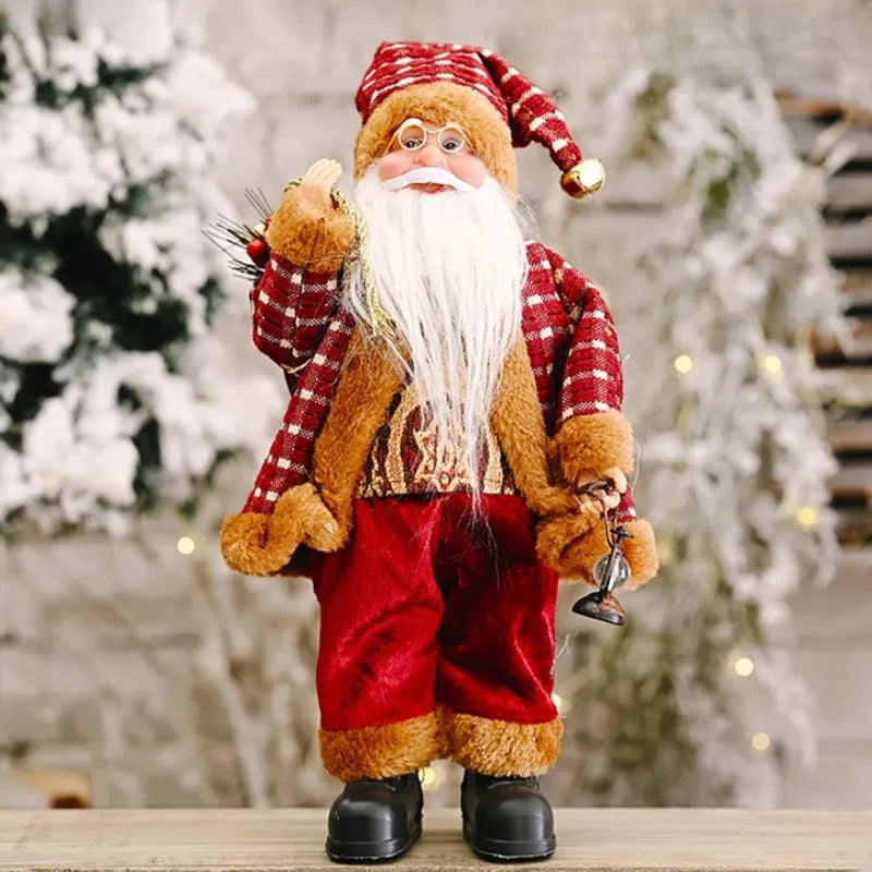 Boneco Papai Noel 30cm para Decoração de Natal Lenogue Mod. 04
