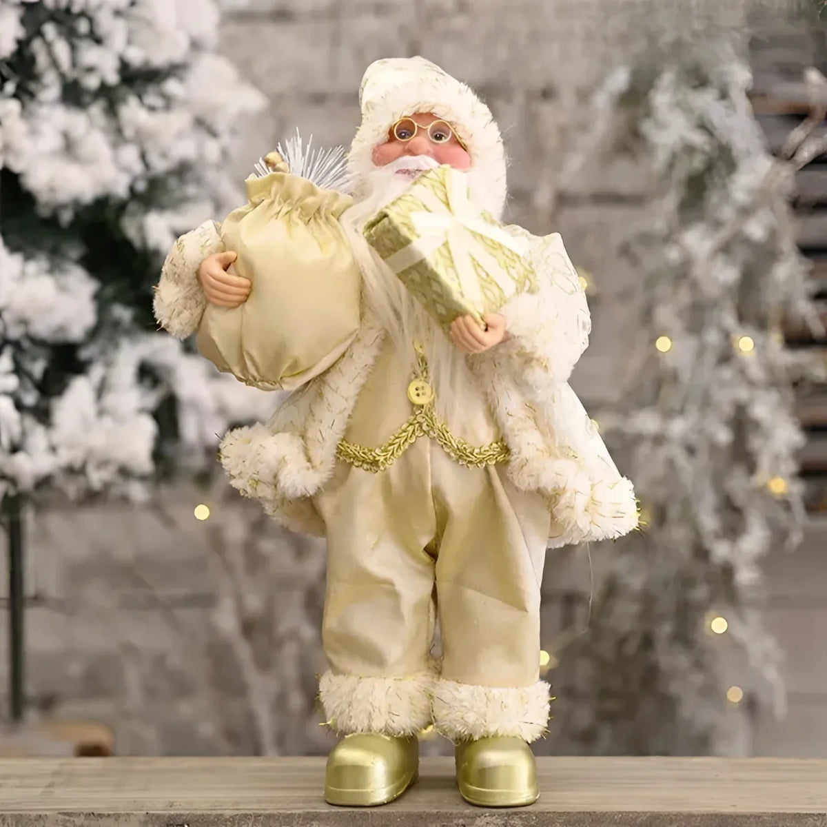 Boneco Papai Noel 30cm para Decoração de Natal Lenogue Mod. 05