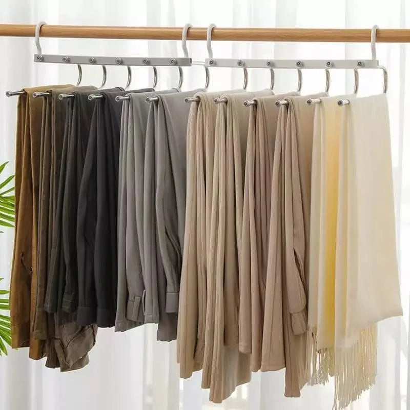 Cabide Organizador de Calças 6 em 1 para Guarda-roupa Lenogue