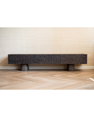 Cabinet Carved Mango Wood Walnut - Things I Like Things I Love