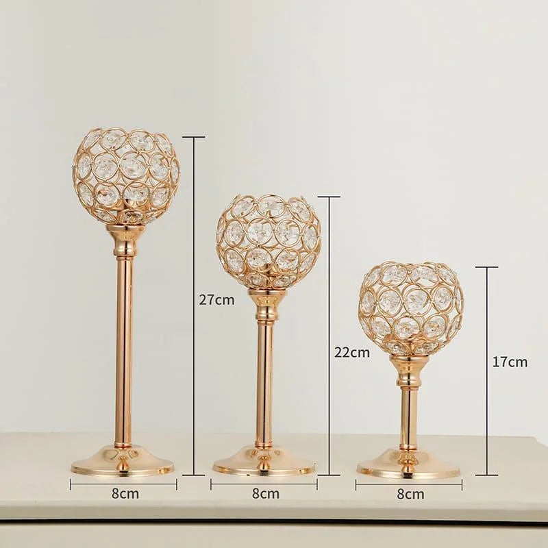 Candelabro Decorativo de Luxo para Velas e Iluminação Elegante Lenogue
