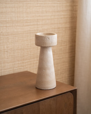 Candle Holder Olina Beige - Things I Like Things I Love