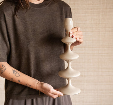 Candle Holder Vireen Sand - Things I Like Things I Love