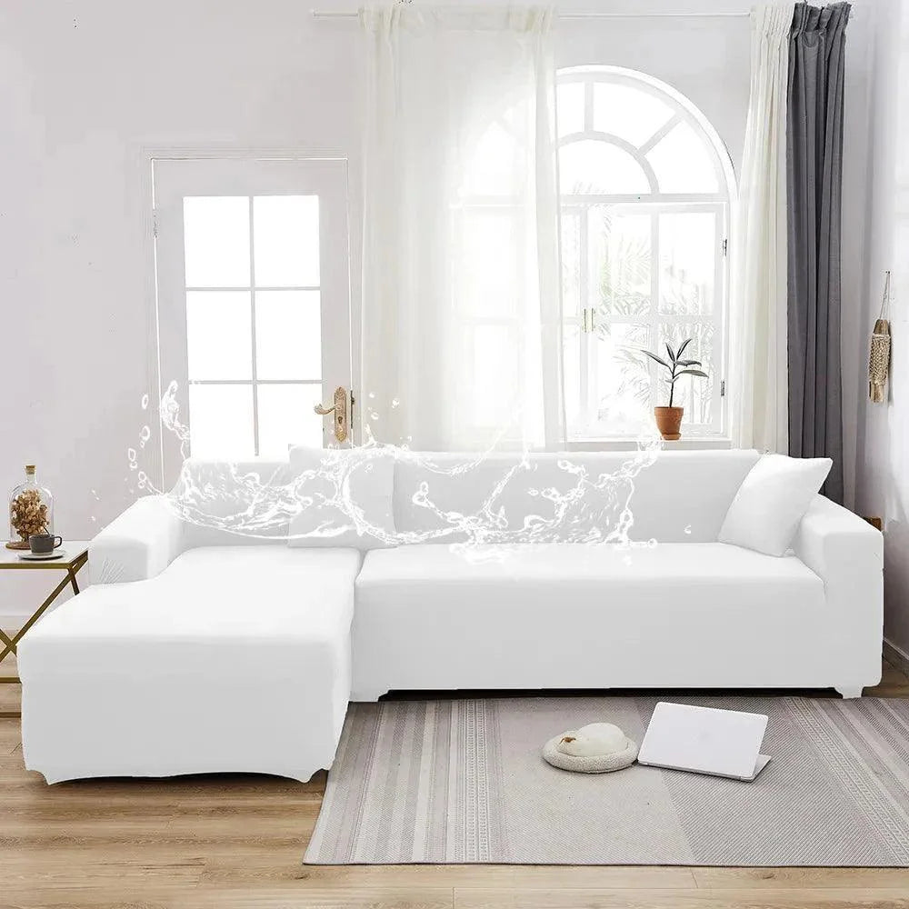 Capa Protetora para Sofá Impermeável Antiderrapante Lenogue Branco / 1 Lugar (90-140cm)