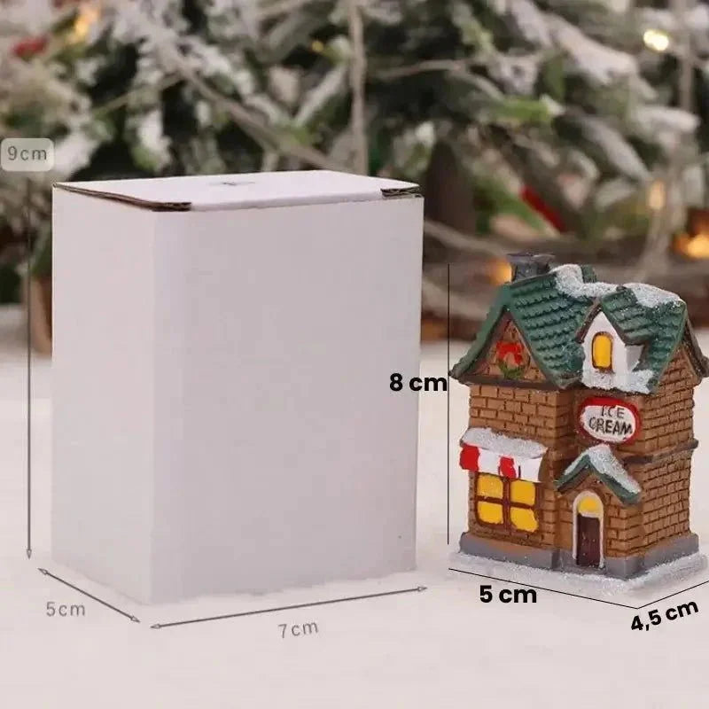 Casas Iluminadas de Natal para Decoração Festiva Lenogue