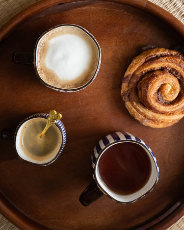 Coffee Mug Anafi Blue Stripe - Things I Like Things I Love