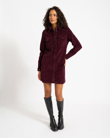 Cord New Signe Dress Fig - Things I Like Things I Love