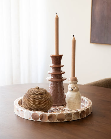 Deco Opbergdoosje Mela Kralen Bruin - Things I Like Things I Love