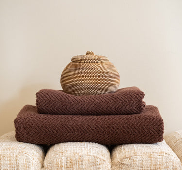 Deco Opbergdoosje Mela Kralen Bruin - Things I Like Things I Love