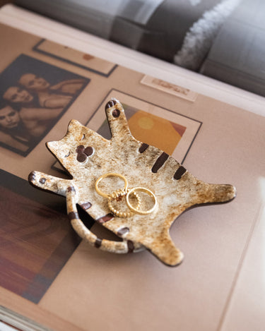 Deco Schaal Kat Bruin - Things I Like Things I Love