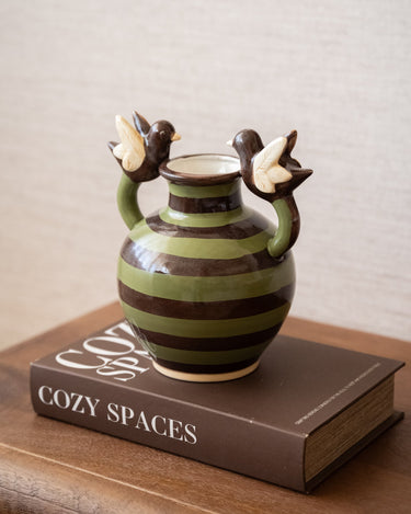 Deco Vaas Vogels Groen - Things I Like Things I Love
