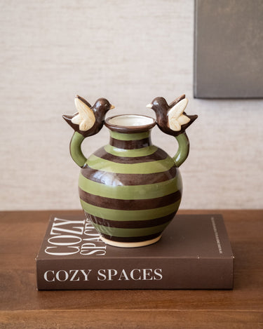 Deco Vaas Vogels Groen - Things I Like Things I Love