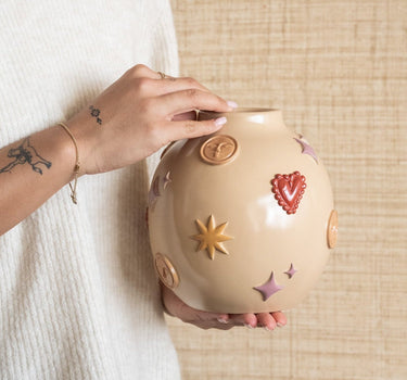 Deco Vase Cosmic Symbols - Things I Like Things I Love