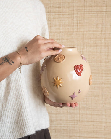 Deco Vase Cosmic Symbols - Things I Like Things I Love
