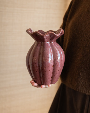 Deco Vase Kelk Murkey Burgundy - Things I Like Things I Love