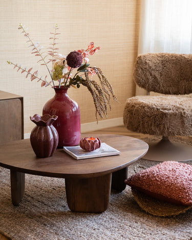 Deco Vase Kelk Murkey Burgundy - Things I Like Things I Love