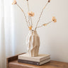 Deco Vase Leaves Beige - Things I Like Things I Love