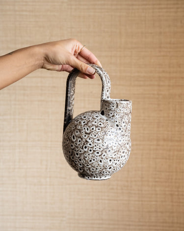 Deco Vase Serres Cream Black - Things I Like Things I Love