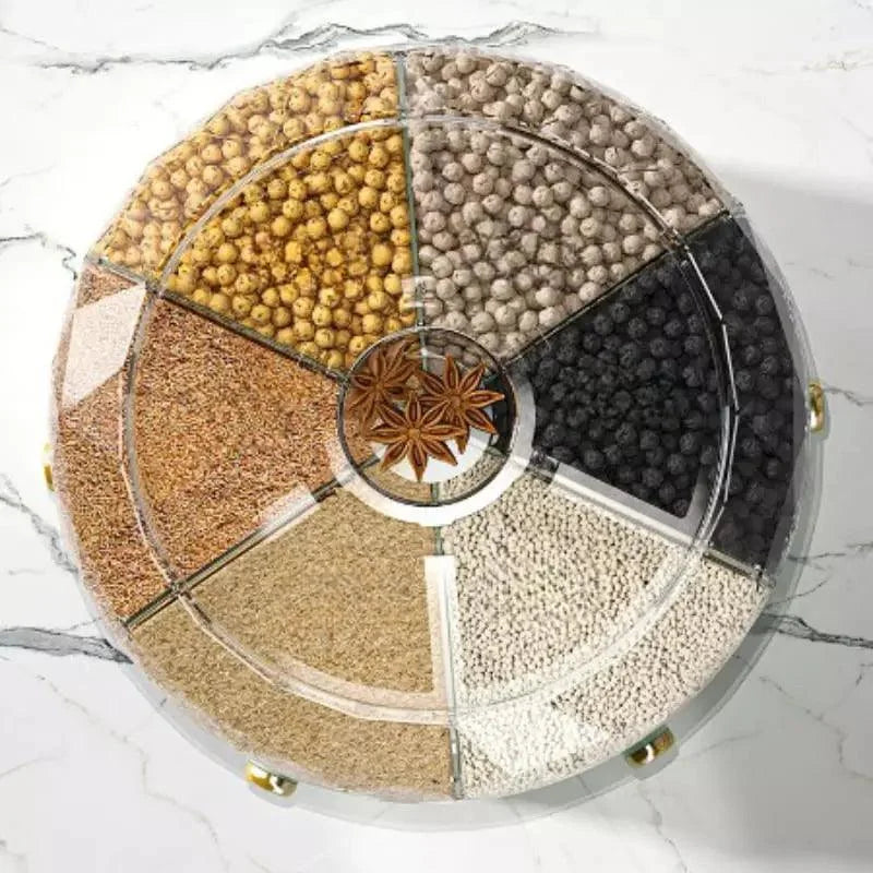 Dispensador Giratório de Alimentos e Cereais com 6 Compartimentos Lenogue