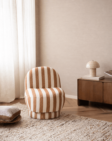 Draaifauteuil Gestreept Bruin - Things I Like Things I Love