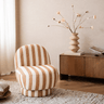 Draaifauteuil Gestreept Bruin - Things I Like Things I Love