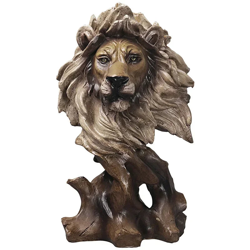Estátua Decorativa de Animal em Resina Estilo Europeu Lenogue