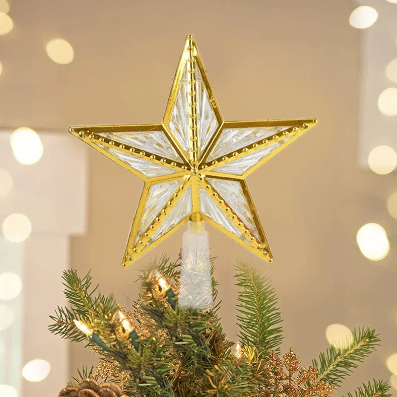 Estrela para árvore de Natal Led com Efeito Cristal Lenogue
