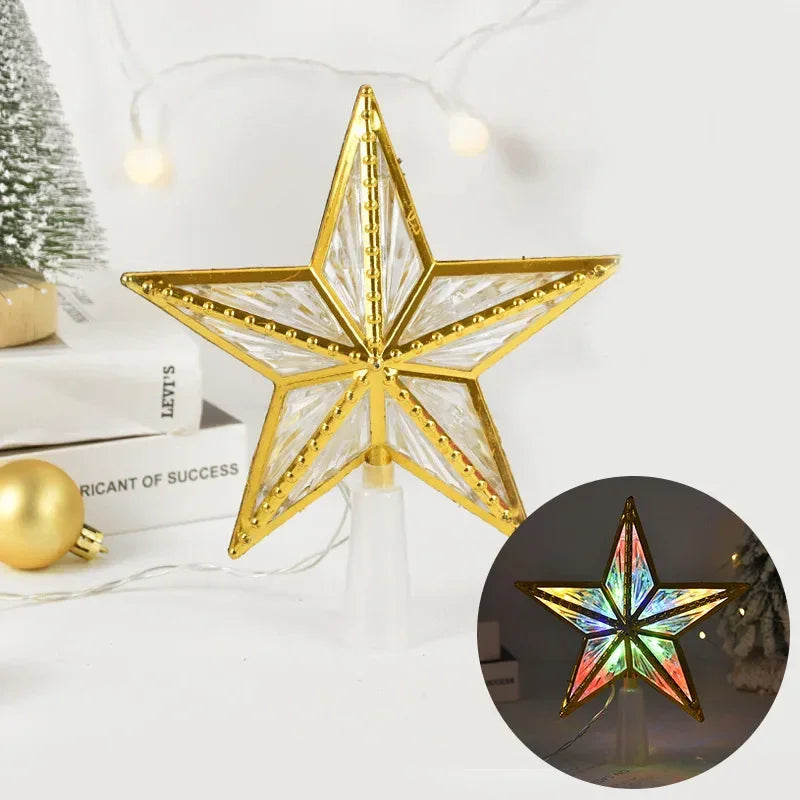 Estrela para árvore de Natal Led com Efeito Cristal Lenogue Mod. 03