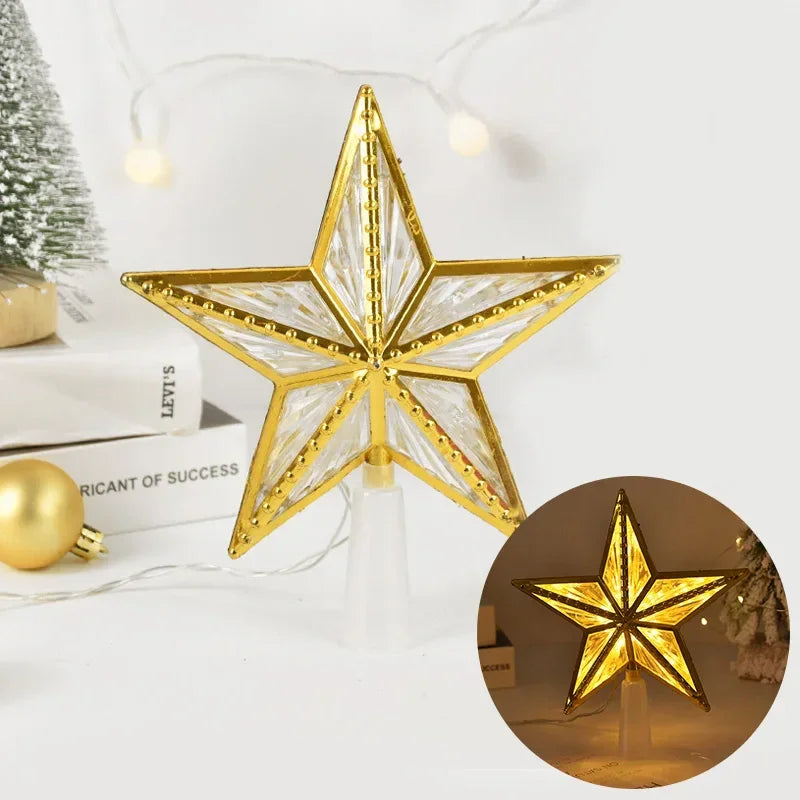 Estrela para árvore de Natal Led com Efeito Cristal Lenogue Mod. 04