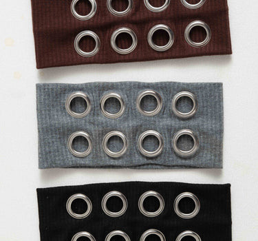 Eyelet Headband Black - Things I Like Things I Love