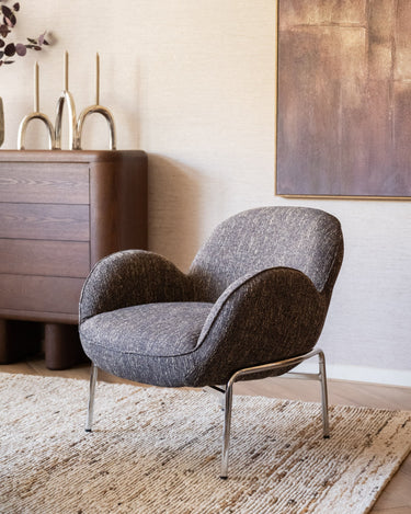 Fauteuil Zomba Bruin Chroom - Things I Like Things I Love