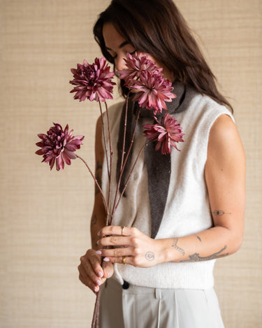 Faux Flower Dahlia Mauve - Things I Like Things I Love