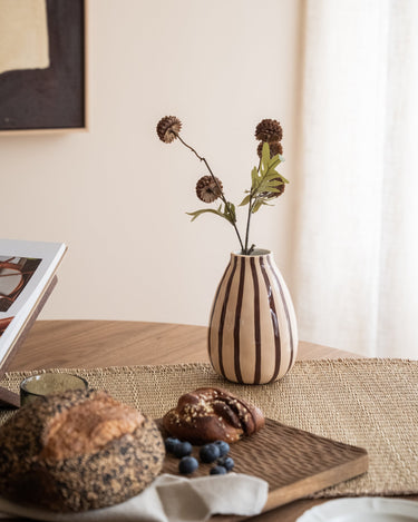 Faux Flower Pompom Brown - Things I Like Things I Love