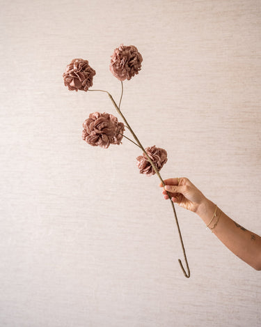 Faux Flower Pompom Eva Pink - Things I Like Things I Love