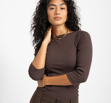 Fifi Boatneck Top Bracken - Things I Like Things I Love