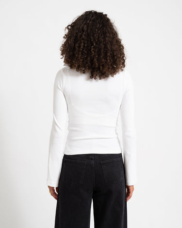 Fifi Boatneck Wide Top Bright White - Things I Like Things I Love