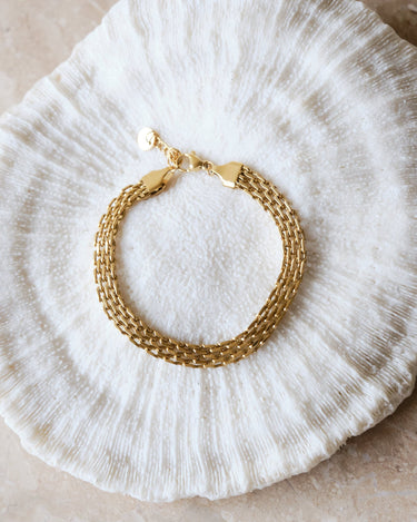 Flat Chain Bracelet Gold - Things I Like Things I Love