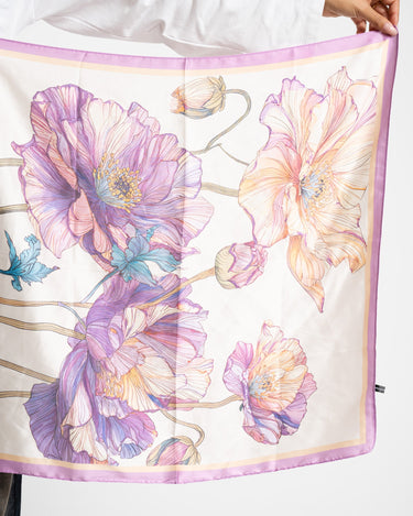 Flower Satin Scarf Multi - Things I Like Things I Love