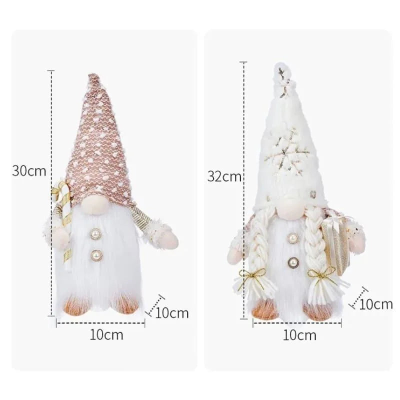 Gnomo de Natal Iluminado com Led para Decoração Lenogue
