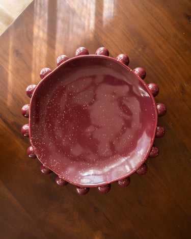 Grote Deco Schaal Viro Burgundy - Things I Like Things I Love