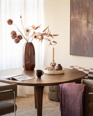 Grote Deco Vaas Serra Burgundy - Things I Like Things I Love