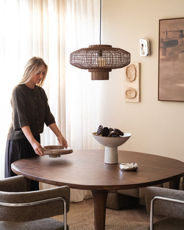 Grote Schaal op Voet Vasco Keramiek Beige - Things I Like Things I Love