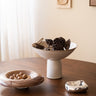 Grote Schaal op Voet Vasco Keramiek Beige - Things I Like Things I Love