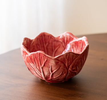 Handbeschilderd Schaaltje Slablad Bordeaux - Things I Like Things I Love