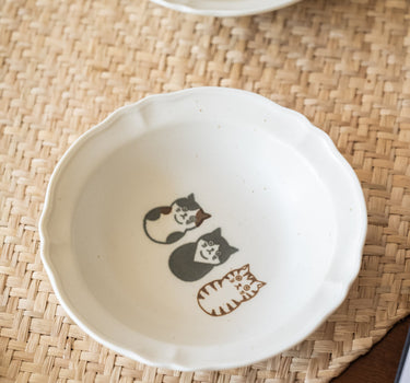 Handgemaakt Japans Schaaltje Neko Katten - Things I Like Things I Love