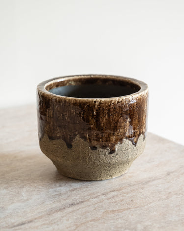 Handgemaakte Bloempot Folke Keramiek Bruin - Things I Like Things I Love