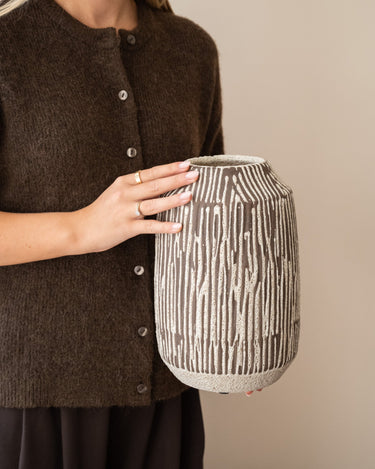 Handgemaakte Deco Vaas Maro Bruin - Things I Like Things I Love
