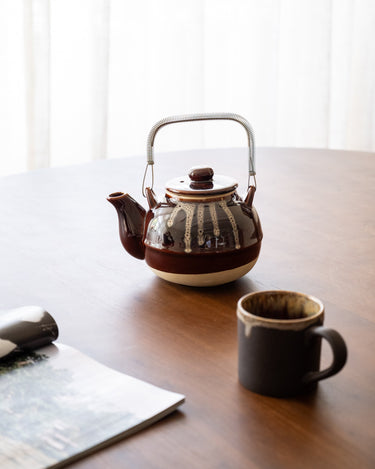 Handgemaakte Japanse Theepot Amesuzu Bruin - Things I Like Things I Love