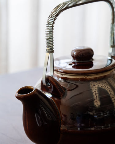 Handgemaakte Japanse Theepot Amesuzu Bruin - Things I Like Things I Love